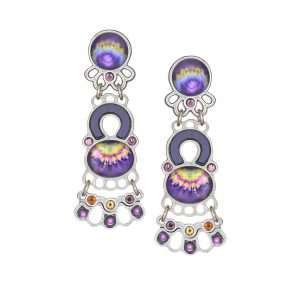 Yoolie's  Earrings, Tie Dye Color Group #1711802